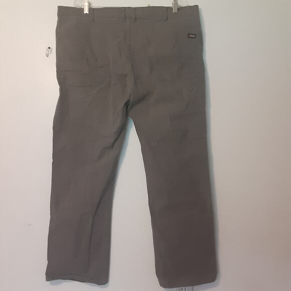 Dickies Work Pants 42x30 Mens Gray Workwear Adult Stretch Cotton Blend - Picture 4 of 9
